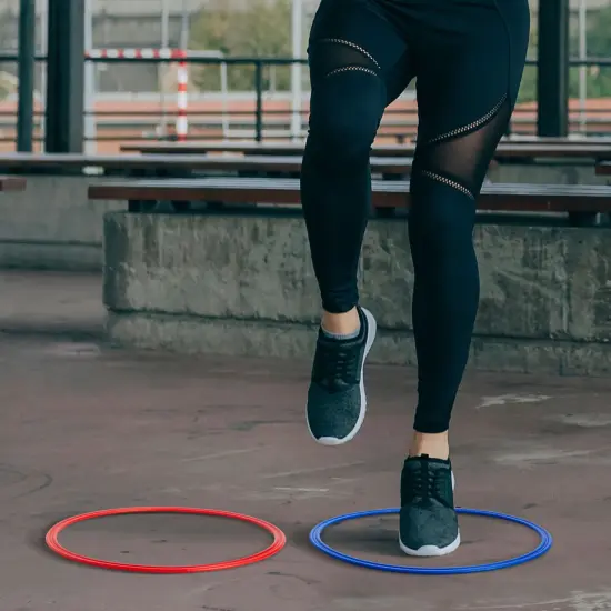 24 Pack Agility and Speed Training Rings for Trainers, Gyms, Athletics, Exercise (15.75 Inches) Multicolor {3}