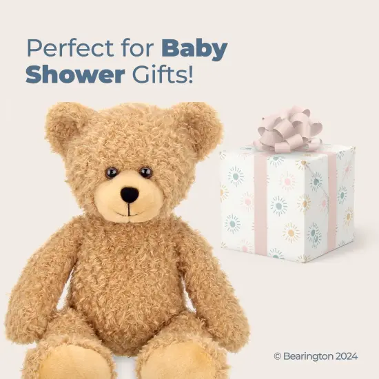 Bearington Bubsy Brown Plush Teddy Bear Stuffed Animal, 16 Inch, For Ages 3-14 {5}