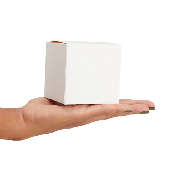 100-Pack White 3x3x3 Gift Boxes with Lids for Candles, Ornaments, Crafts, Party Favors, Cupcakes, Holiday, Birthday, Baby Shower, Bridesmaid and Groomsmen Proposal, Easy Assemble {5}