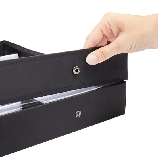 18 Slot Sunglasses Organizer for Women and Men, Eyeglass Storage Case with Clear Lid for Multiple Pairs of Glasses (18.5 x 14.25 In) Black {7}