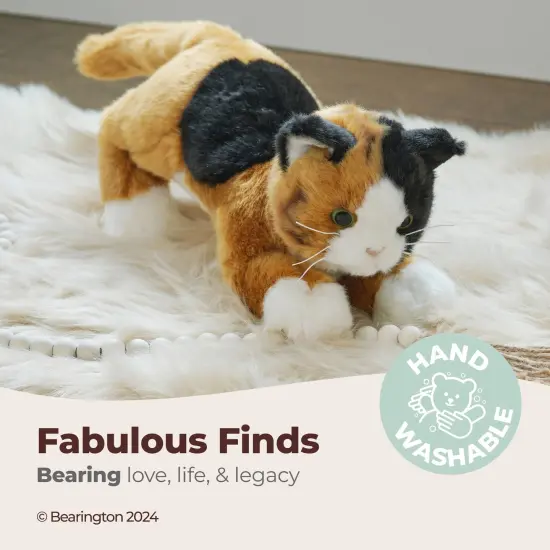 Bearington Collection Callie Cat 15 In Stuffed Animals Calico Cat Plush Toy - Stuffed Cats That Look Real - Plushies for Kids, For Ages 3-14 Multicolor {3}
