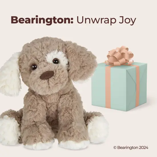 Bearington Collection Beige and Brown Dog Stuffed Animal 11 In - Puppy Stuffed Animals - Plush Dog Toys for Kids - Plushies, For Ages 1-14 {5}