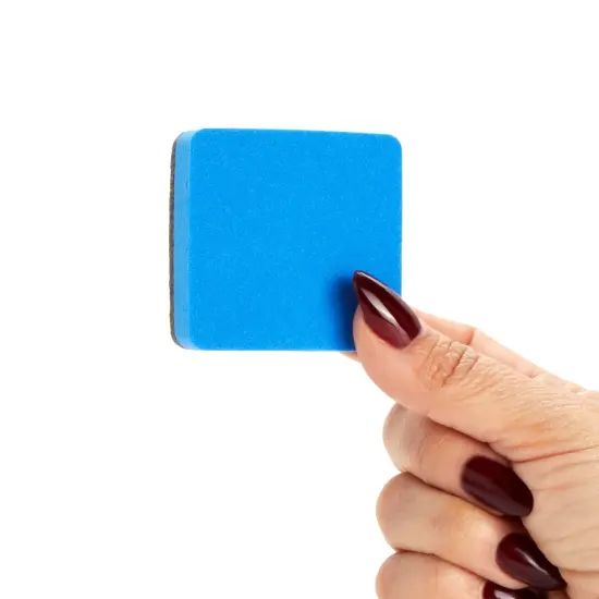 24 Pack Square Magnetic Mini Dry Erase Board Erasers for Teachers, Classroom Whiteboard, School Supplies, Bulk (4 Colors, 1.96 x .74 in) {6}