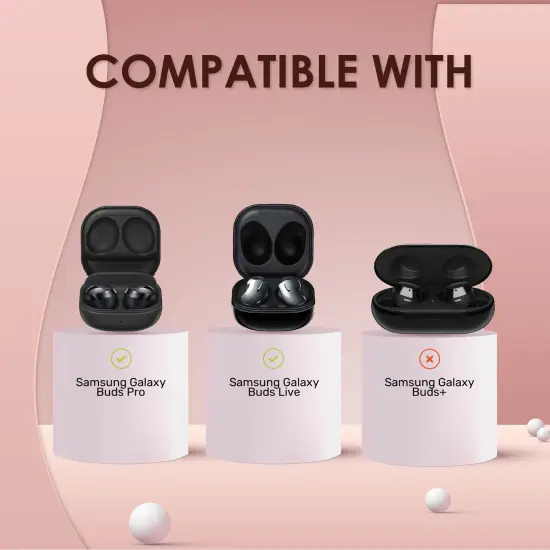 Insten Case For Samsung Galaxy Buds Pro Case (2021) / Galaxy Buds Live Case (2020) Soft TPU Protective Cover with Keychain, Support Wireless Charging, Clear {7}