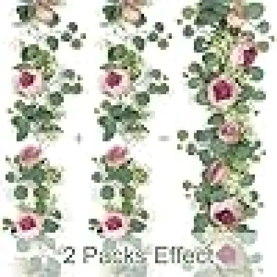 Rose Vine Faux Floral Garland for Wedding {3}