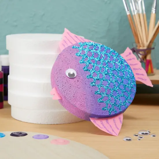 12 Pack Foam Circles for Crafts - 6 Inch Round Cake Dummy Discs for DIY Projects (1 Inch Thick, White) {6}