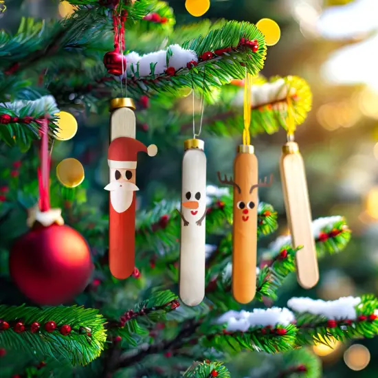 300 Pack Small Wooden Popsicle Sticks for Crafts, Bulk Small Wood Sticks for Arts and Crafts (0.4 x 2.5 In) Brown {2}