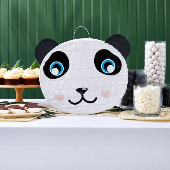 Panda Pinata for Kids Birthday Party Supplies, Animal Baby Shower Decorations (14.6 x 3.0 x 12.4 in) White {4}