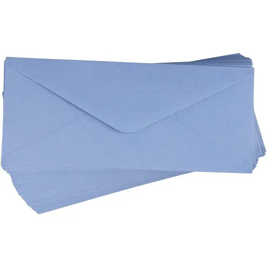 96 Pack #10 Business Envelopes in Bulk for Letter Mailing, 4 1/8 x 9 1/2 Inches, Light Blue {1}