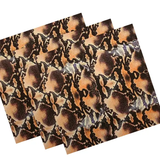 Golden Boa Printed Spandex Fabric {3}