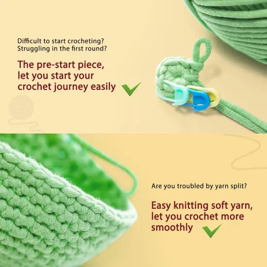 Crochet Kit for Beginners - 2 PCS Highland Cow Keychain Crochet Kit, Learn to Crochet, Include Easy Knitting Yarn, Step-by-Step Video Tutorial, Hook, Holiday Birthday Gift for Adults {4}