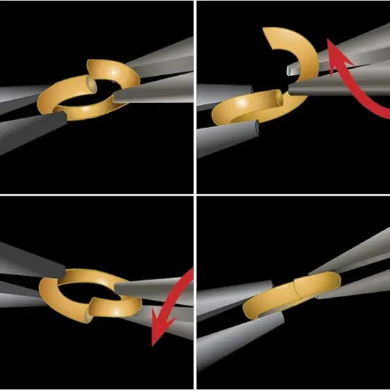 The Beadsmith Open Jump Rings &ndash; Wire Thickness, Findings for Making Keychains, Charms, Chain Mail and Body Jewelry Gold/5mm - 19 gauge {3}