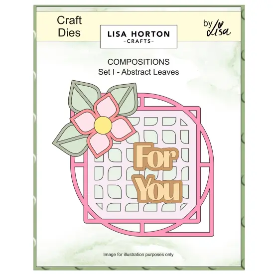 Lisa Horton Crafts Composition Layout Dies-Abstract Leaves {1}