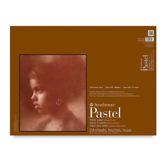 Strathmore 400 Series Pastel Paper Pad - 18" x 24", Assorted Colors, 24 Sheets {2}