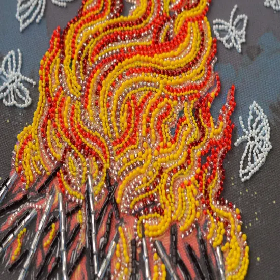 Bead Embroidery Kit - Dancing around the campfire {6}