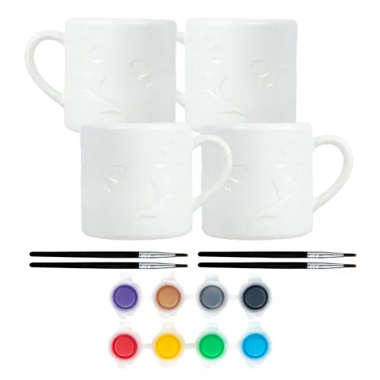 Tulip Painted by Me Buds & Blossoms 4-Pc. Mug Kit {2}