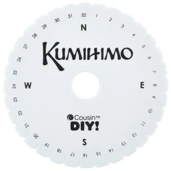 CousinDIY Kumihimo Braiding Loom 5.375"-Round {3}