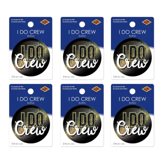 6 Pack Bulk Bachelorette Party I Do Crew Button {5}