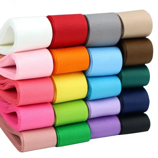 Ribbon Grosgrain Ribbon 1 inch Ribbon 20 Solid Color Ribbon Assortment, 1" X 2 Yard Each, Total 40 Yds Per Package, Thin Ribbon Grosgrain Thick Ribbon Fabric Ribbons for Crafts, Hair Bow Supplies {2}