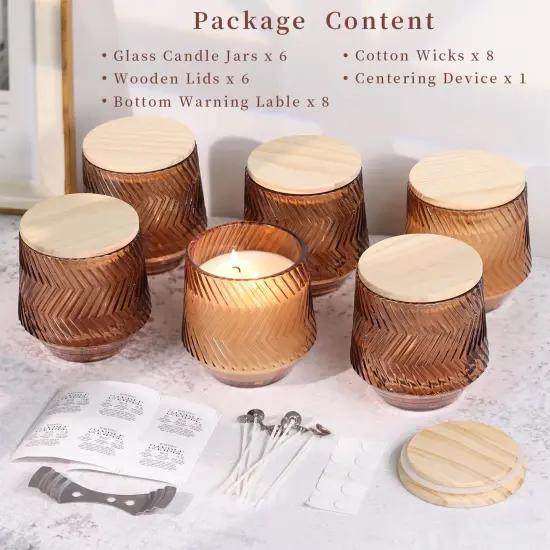 Large Candle Jars for Making Candles - Terracotta {4}