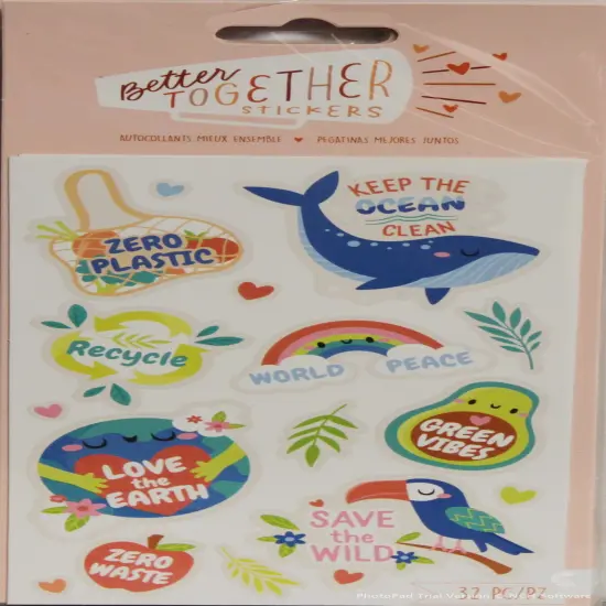 Better Together Eco Flat Stickers - 2 Sheets {1}