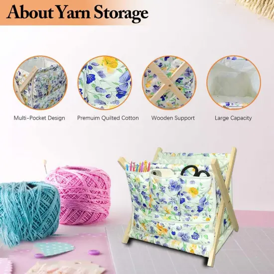Yarn Storage Organizer for Yarn Skeins {3}