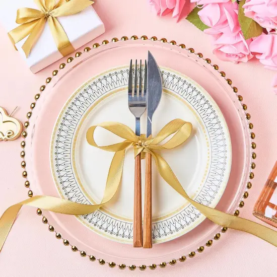 1/2 Inch 50 Yards Champaign Gold Satin Ribbon {4}