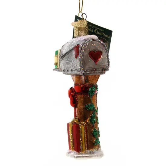 Old World Christmas 4.25 In Welcome Home Mailbox Tree Ornament , Ornament Post Office Letter Multicolored {3}