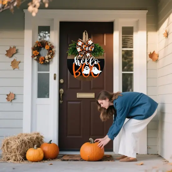 Halloween Door Sign Decorations - Halloween Ghost {3}