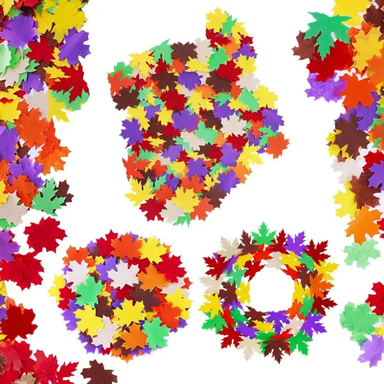 3200pcs Fall Crafts Kits - Autumn Leaf Shape Tissue Paper {1}