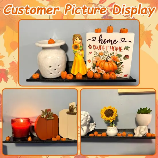 80 Pack Mini Pumpkins Table Decor {3}