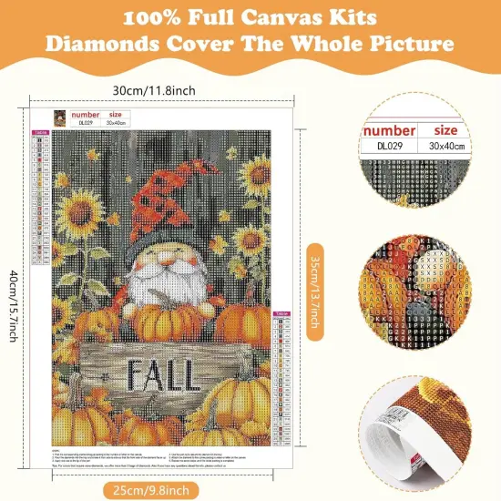 12x16inch - Gnome Diamond Painting Kits for Adults {2}