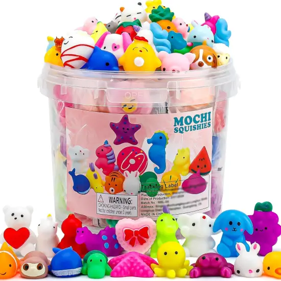 100 Pack Mochi Squishy Toys {1}