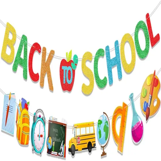 Glitter Back To School Banner {5}