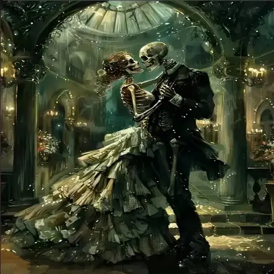 Romantic Skeleton Lover Diamond Painting Kits {1}