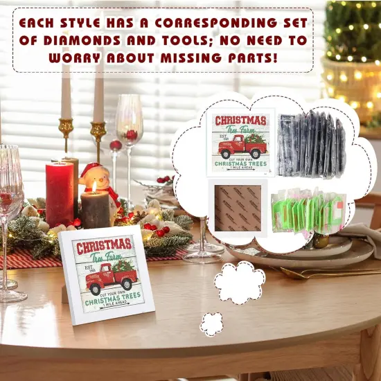 13 Pcs Interchangeable Seasonal Diamond Painting Kits(Stylish Syle) {2}