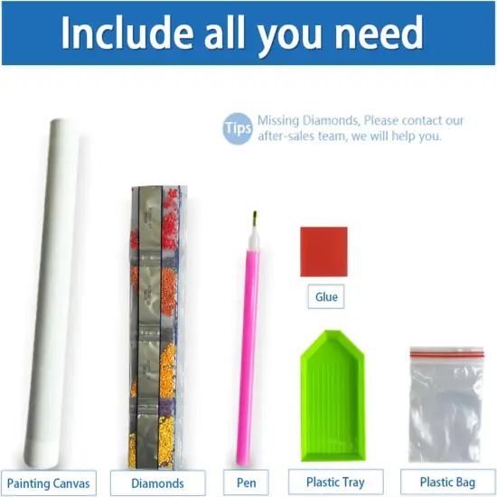 Halloween Diamond Art Kits for Adults, Cat Pumpkin 5D Diamond Painting Kits {5}