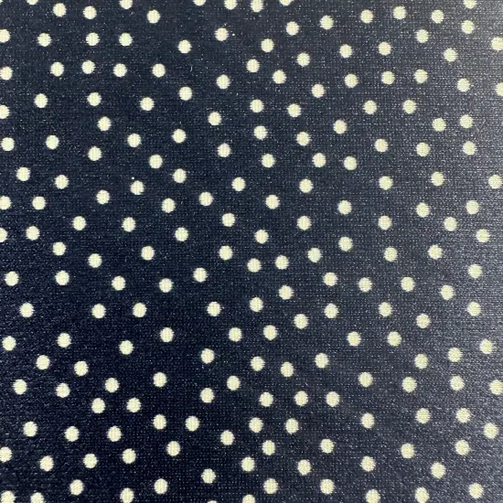 1 Yard Black Jumbo Dot Satin Nylon Spandex Fabric Lightweight 45 Inch Wide {1}