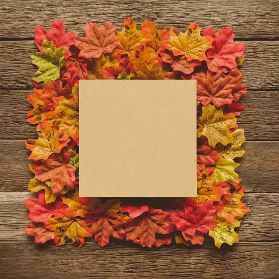 200Pcs Artificial Acorn Artificial Maple Leaves {5}