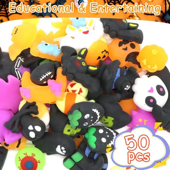 50 PCS Halloween Mochi Squishy Toys {3}
