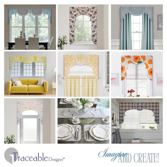 Arched Lambrequin Valance Kit &ndash; Make Perfectly Shaped Arched Window Treatments Without Sewing {2}