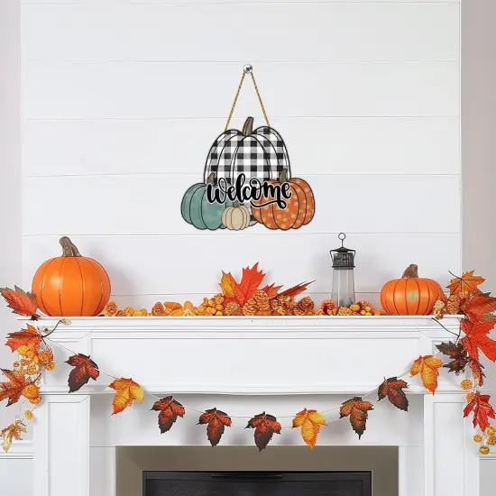 Fall Door Decor Pumpkin Wall Decor {5}