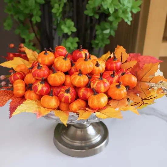 64 Pcs Mini Fall Artificial Harvest Table D&eacute;cor {4}