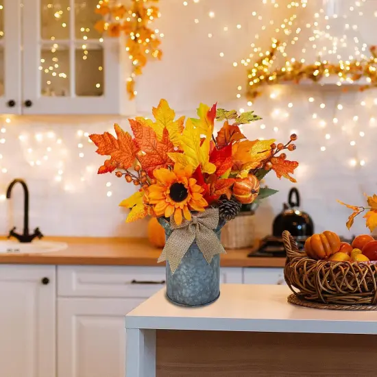 1 Pc Fall Farmhouse Centerpiece Rustic Metal Milk {4}