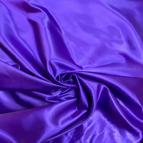 1 Yard Purple Bridal Satin Fabric 58/60 Inch Wide Smooth Sheen Polyester for Wedding Gowns, Drapes & Backdrops {3}