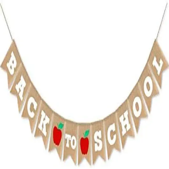 Burlap Back To School Banner {2}