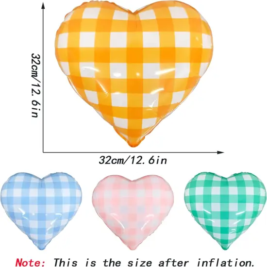 4PCS Blue Heart Balloons 17 Inch Blue {2}