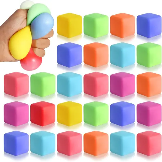 40 Pack Slow Rising Stress Cube Fidget Toys {1}