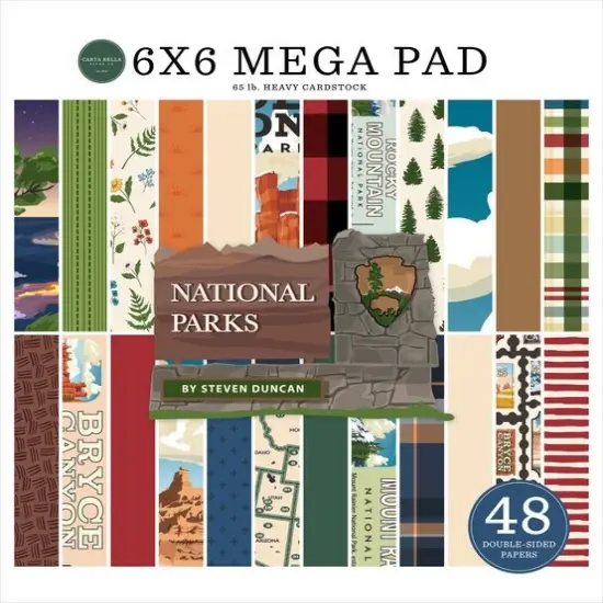 Carta Bella National Parks Cardmakers 6X6 Mega Pad {1}
