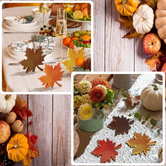 6-Piece Maple Leaf -Brown {5}